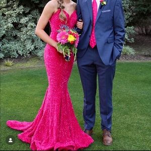 PORTIA & SCARLET HOT PINK DRESS